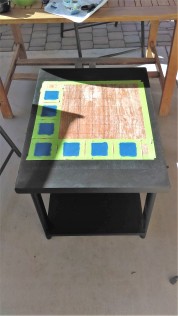 DIY Checker Board Table